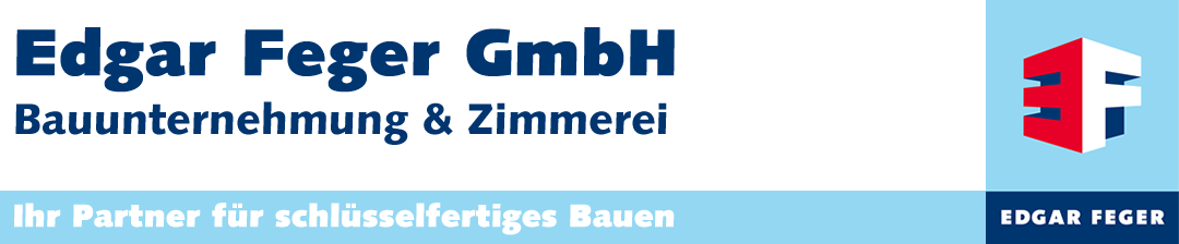 Edgar Feger Gruppe - Bauen Immobilien Küchen Tiefbau Landschaftsbau Logo